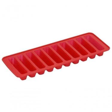 Imagem de Forma Para Gelo Palito Em Silicone Vermelho 25 Cm - Mimo Style - Sn1503