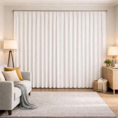 Imagem de cortina para trilho suiço corta luz blecaute brecaute corta luz - Amar