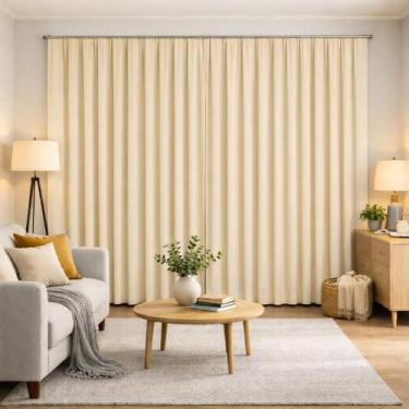 Imagem de cortina para trilho suiço corta luz blecaute brecaute corta luz - Amar