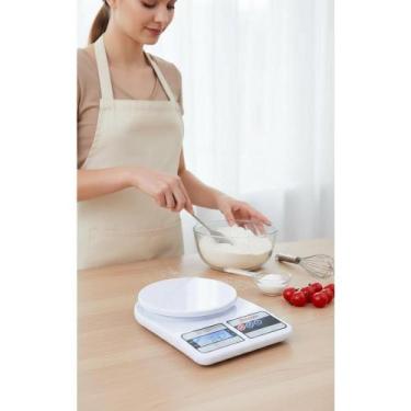 Imagem de Balança Digital Cozinha Precisão 1g a 10kg Branco - Congratulations St