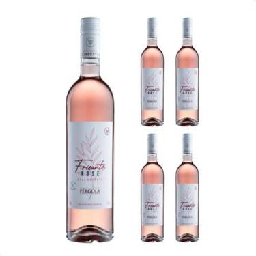 Imagem de Kit com 4 - Vinho Frisante Demi Sec Rosé Pérgola 750 ml