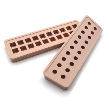 Imagem de Bandeja Redonda de Silicone para Cubos de Gelo Sweet Treats, Formato Quadrado