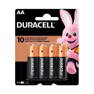 Imagem de Pilha Duracell Alcalina Aa com 4 Unidades