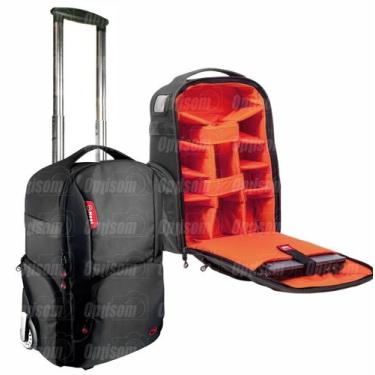 Imagem de Mochila Fotográfica Com Rodinhas Para Camera Notebook 17" Tripé Nest A