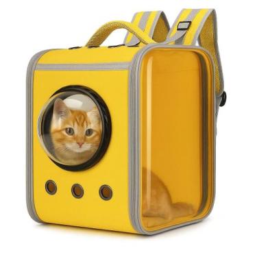 Imagem de Mochila para Transporte de Pet Cachorro Gato Visor e Ventilação - Amar