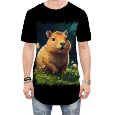 Imagem de Camiseta Longline Capivara do Bem Animalzinho 13 - Kasubeck Store®, GG