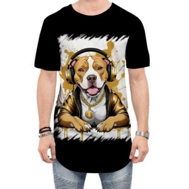 Imagem de Camiseta Longline Pitbull com Headphones 3 - Kasubeck Store, M