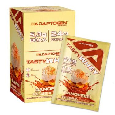 Imagem de Tasty Whey 3W - 12 Sachês 32g Banoffee - Adaptogen