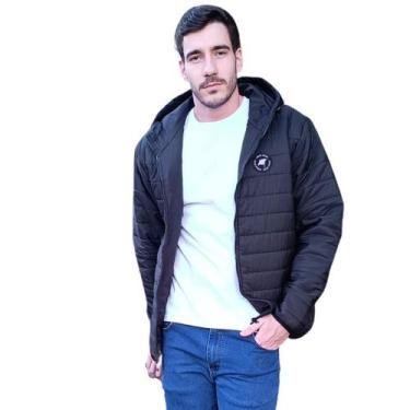 Imagem de Jaqueta Bobojaco com Capuz Casual Ultraleve  - Arraia Maori, Preto, GG