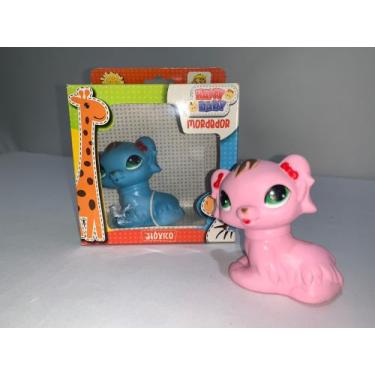 Imagem de Mordedor Nina Happy Baby Cachorro Dog Rosa Azul 307 - Tecnil, Azul