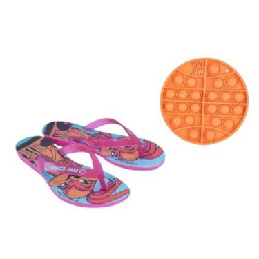 Imagem de Chinelo Dedo Infantil Menina Borracha Pop It Space Jam 22756 - Grenden