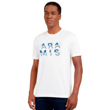 Imagem de Camiseta Aramis Modern Logo In24 Off White Masculino, M