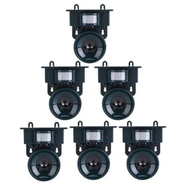 Imagem de Repelente Solar Kit 6 Uni Ultrassonico Afasta Pombo Rato Inseto Pragas