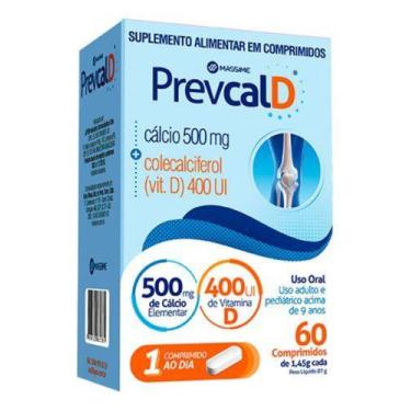 Imagem de Prevcal D - 500mg Carbonato De Cálcio + 400ui Vit D 60cpr - Massime