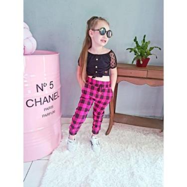 Imagem de calça listrada infantil - artesanal