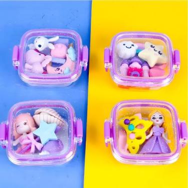 Imagem de Borracha Marmitinha 4 em 1 Princesa Kawaii QH-8619 - Dafu, Kit Sereia