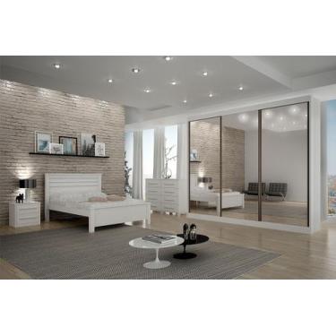 Imagem de Dormitório Casal 5Pçs 3 Portas Espelhado Prime - Arbo Design