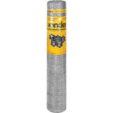 Imagem de Tela Metálica Pinteiro Hex Malha 1'' BWG22 1,5m 50m Vonder