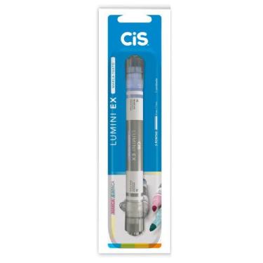 Imagem de Marca Texto Ponta Dupla Lumini EX Blister Azul - CiS