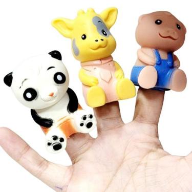 Imagem de Dedoches de Animais Happy Families Little Pets - Samba Toys