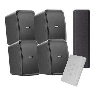 Imagem de Kit Sonorização Residencial Frahm Quarto 5 HS Outdoor Preta