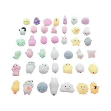 Imagem de Brinquedo Sensorial Kawaii Mochi Cat Squishy, Mini Aliviador De Estres