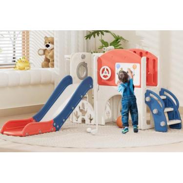 Imagem de Conjunto de Escorregador Infantil 67i 10 em 1 para Uso Interno e Exter