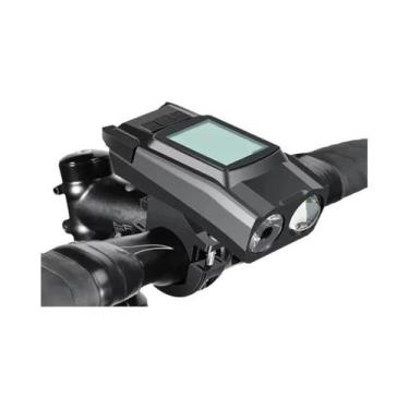 Imagem de Lanterna Frontal Recarregável Para Bicicleta Com GPS, Velocímetro E Bu