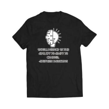 Imagem de Camiseta Masculina Oversized Engraçada Com Estampa Geek Intelligence A