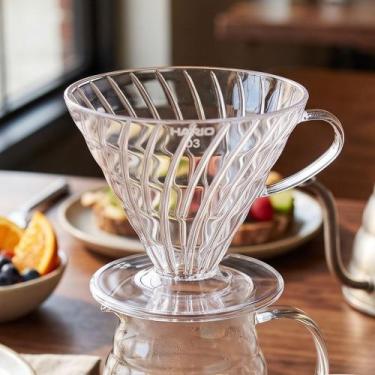 Imagem de Coador de Café Hario V60 03 Acrílico Transparente 1 a 6 Xícaras Origin
