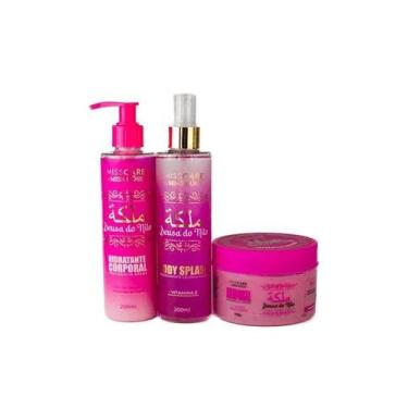 Imagem de Kit Body Splash + Esfoliante + Hidratante Deusa Do Nilo Miss Rose - Mi
