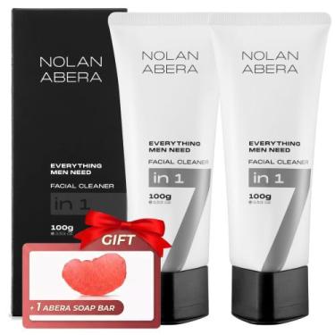 Imagem de Limpeza Facial Masculina ABERA 100g Niacinamida + Brinde