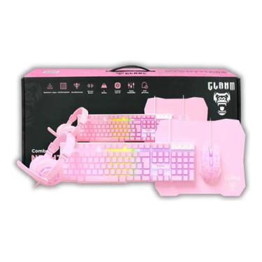 Imagem de Combo 4x1 Nightmare Candy Teclado Mouse Headset Mousepad - Clanm