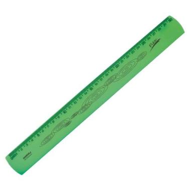 Imagem de Régua flexível 30cm verde Waleu