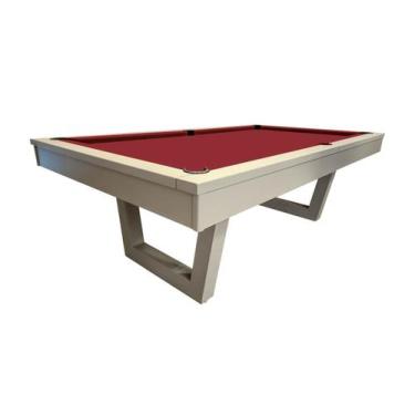 Imagem de Mesa de Sinuca/Bilhar Cor Nude - 2,52 x 1,40 - Nelson Bilhares, Bordô