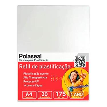 Imagem de POLASEAL PLÁSTICO PARA PLASTIFICAÇÃO A4 220X307X0,07MM 20UN