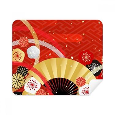 Imagem de Pano de limpeza de tela com padrão geométrico Sakura limpador de tela 2 peças de tecido de camurça