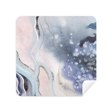 Imagem de Tinta aquarela sombreada óculos abstratos pano de limpeza de tela de telefone pano de limpeza de tela tecido de camurça 2 peças