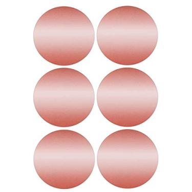 Imagem de Etiquetas metálicas para presente selos 50 mm ouro rosa adesivos 5.1 cm - pacote com 180 por Royal Green