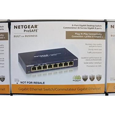 Imagem de Interruptor Ethernet Gigabit NetGear de 8 portas