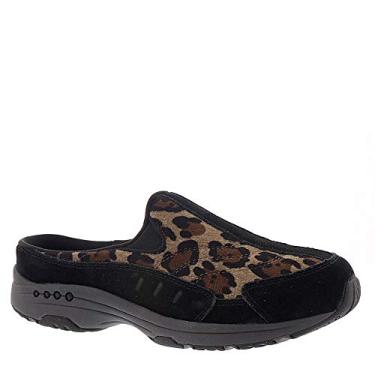 Imagem de Easy Spirit Traveltime Mule feminino slip on 105 BM US LeopardBlack, Leopardo - preto, 10.5
