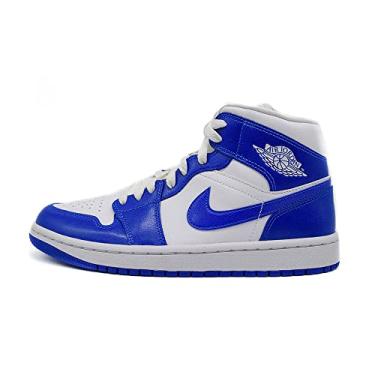 Imagem de Jordan 1 Mid Women Azul Branco BQ6472-104, Azul, 9