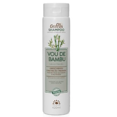 Imagem de Shampoo Crescimento e Nutrição Imediata Vegano Vou de Bambu Griffus 420ml 