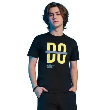 Imagem de Camiseta Juvenil Masculina Dimension Rovitex Preto