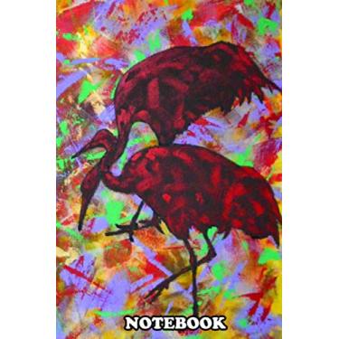 Imagem de Notebook: Herons In Abstract Backgro , Journal for Writing, College Ruled Size 6" x 9", 110 Pages