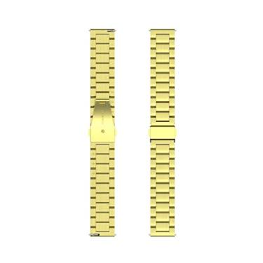 Imagem de Pulseira de relógio para Omega, pulseira de relógio de metal de 20 mm de substituição, Dourado