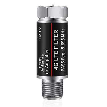 Imagem de IMUQI O filtro LTE melhora os sinais do amplificador de antena - Filtro LTE para purificador de sinal de antena de TV, filtro 4G reduz a interferência de torres de telefones celulares (faixa de