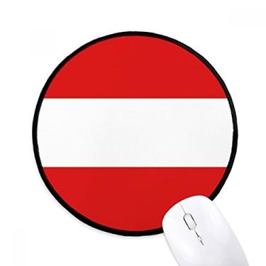 Imagem de DIYthinker Tapete redondo para computador com a bandeira nacional da Áustria para área de trabalho