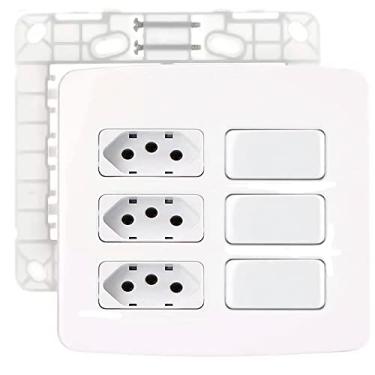Imagem de Conj 3 Interruptor Intermediário+ 3 Tomada 20A 4x4 Margirius