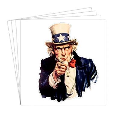 Imagem de Adesivos autoadesivos de vinil, Uncle Sam